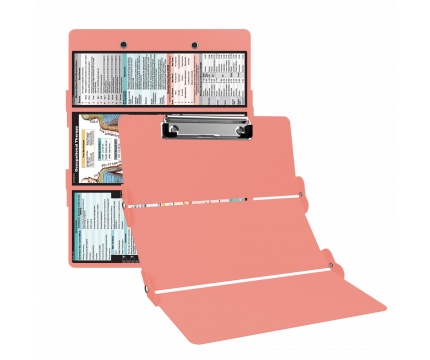 WhiteCoat Clipboard® Trifold - Coral Occupational Therapy Edition